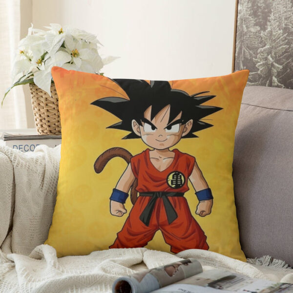 Cute Young Kid Goku Yellow Dragon Ball 3D Couch Pillowcase