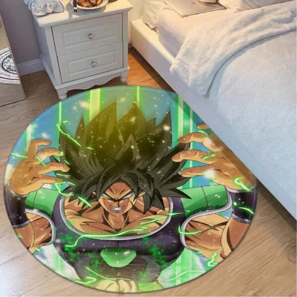 Dragon Ball Super Transforming Broly round mat