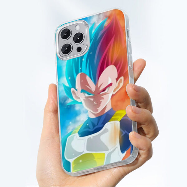 DBZ Vegeta Super Saiyan God Blue SSGSS Cool Portraits iPhone 13 Case