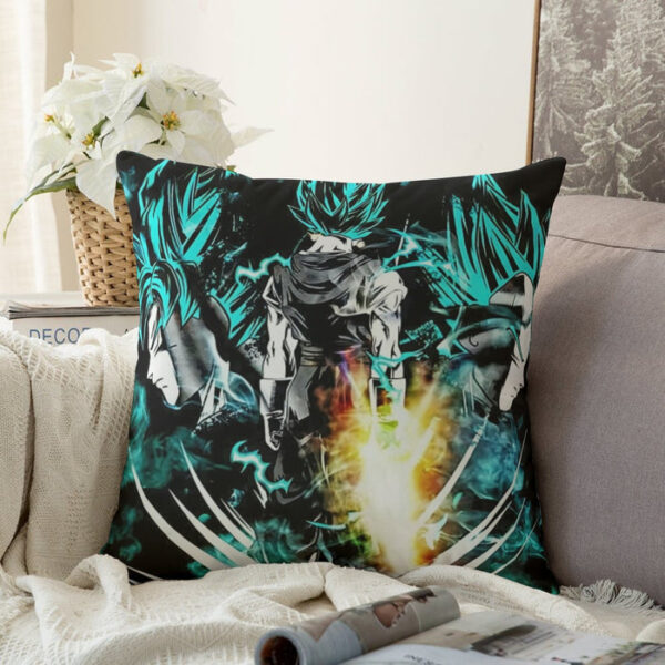 Dragon Ball Gogeta Super Saiyan Power Up Potara Fusion Design Couch Pillowcase