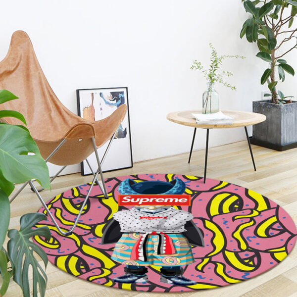 Modern Art Supreme Villain Perfect Cell Streetwear round mat