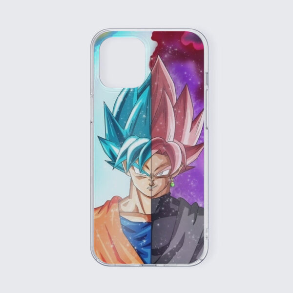 DBZ Goku SSGSS Black Rose Super Saiyan Portraits Dope iPhone 13 Case