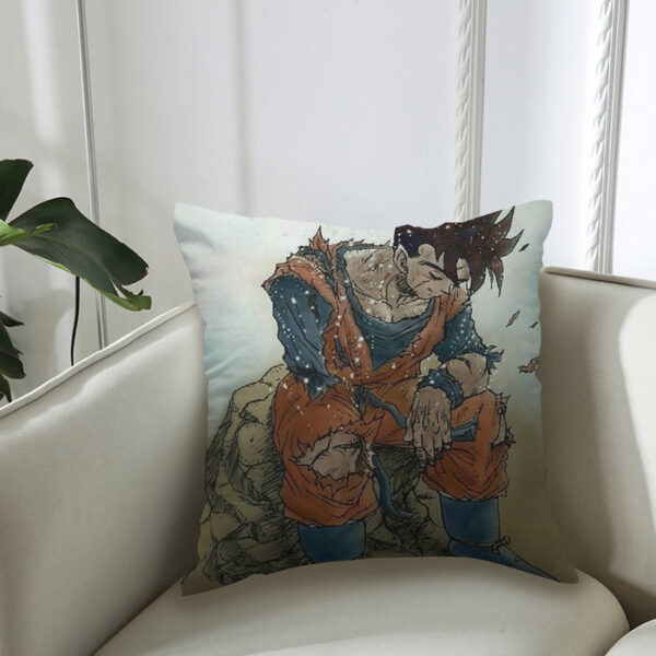 Dragon Ball Gohan Exhausted Sad Simple Design Vintage Streetwear Couch Pillowcase