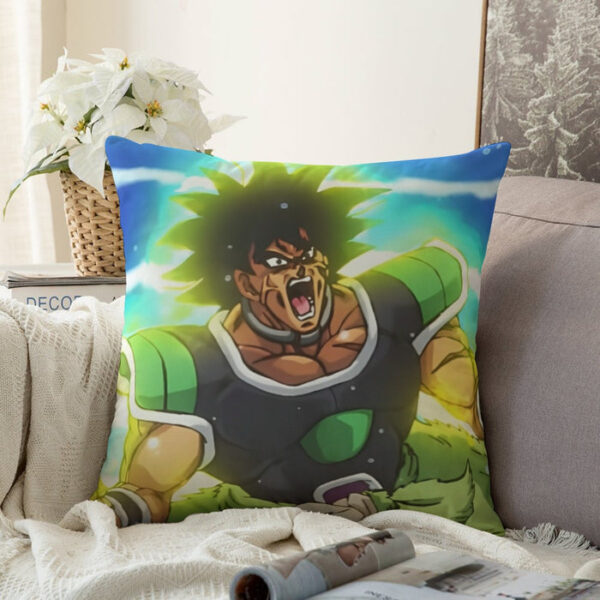 Dragon Ball Z Broly Wearing His Control Mechanism Couch Pillowcase