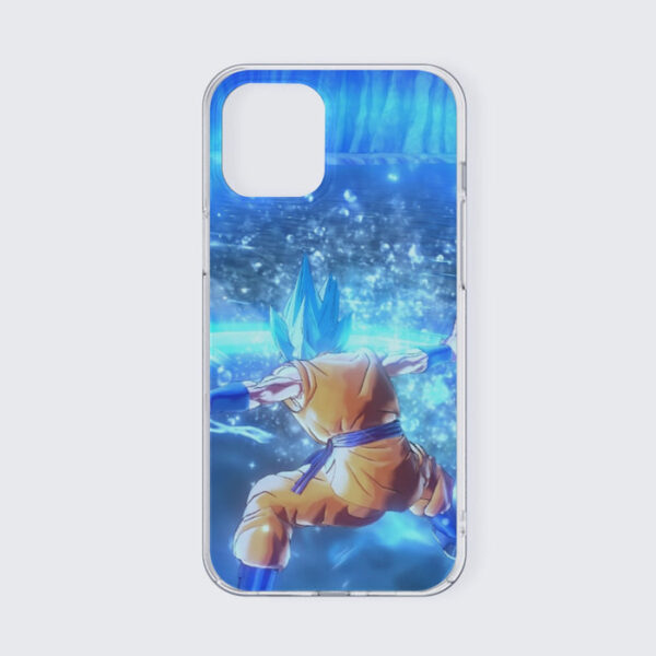 DBZ Goku SSGSS Saiyan God Blue Aura Blasting Streetwear iPhone 13 Case