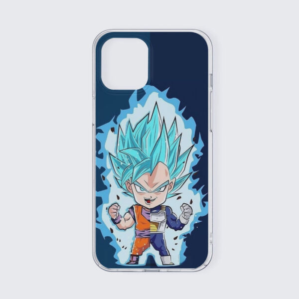 DBZ Goku Vegeta SSGSS God Blue Super Saiyan Chibi Sketch iPhone 13 Case