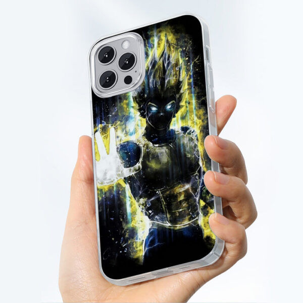 Dragon Ball Z Super Saiyan Vegeta Yellow Aura Epic iPhone 13 Case