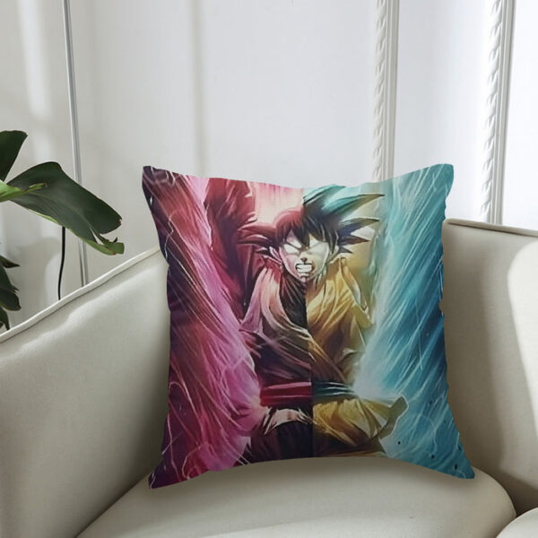 Dragon Ball Super Shirt Black Goku SSGSS Goku Spirit Bomb Couch Pillowcase