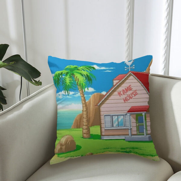 Dragon Ball Master Roshi's Kame House Cartoon Style Couch Pillowcase