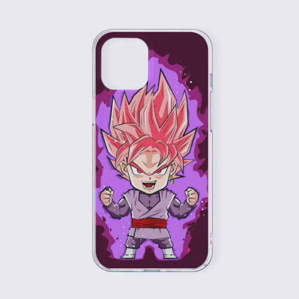 DBZ Goku Black Zamasu Rose Super Saiyan Cute Chibi Design iPhone 13 Case