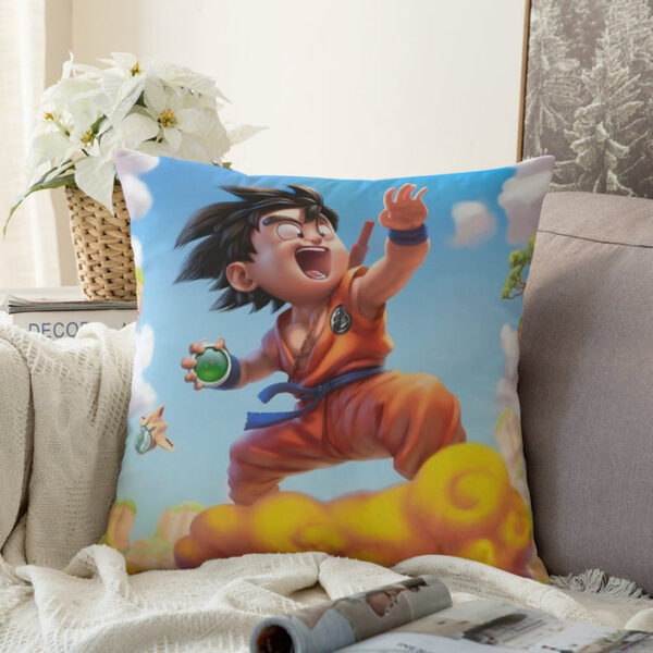 Dragon Ball Goku Kid Ride Flying Nimbus Cute Dope Streetwear Couch Pillowcase