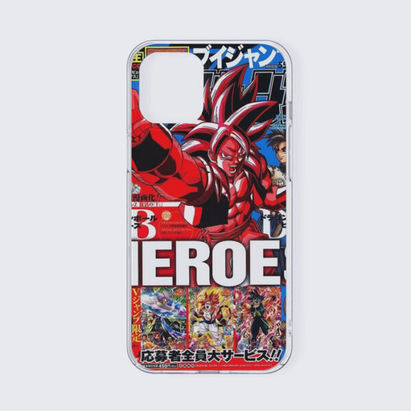 Japan Magazine Full Cover Gogeta Heroe SSJ4 Stylish 3D iPhone 13 Case