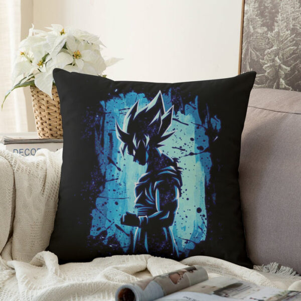 Awesome Goku Blue Design Dragon Ball Z Couch Pillowcase