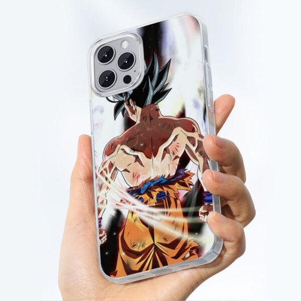 Dragon Ball Goku Damaged Battle Muscular Powerful Aura iPhone 13 Case