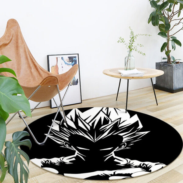 Dragon Ball Z Bad-Ass King Vegeta Graphic round mat