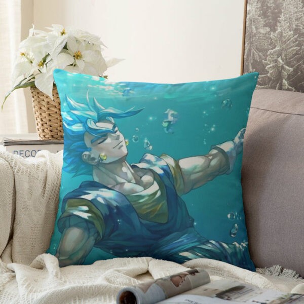 DBZ Relax Gogeta Ocean Blue Saiyan SSGSS Dope Design Couch Pillowcase