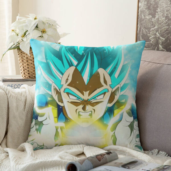 Dragon Ball Blue Vegeta Super Saiyan God Kamehameha Couch Pillowcase