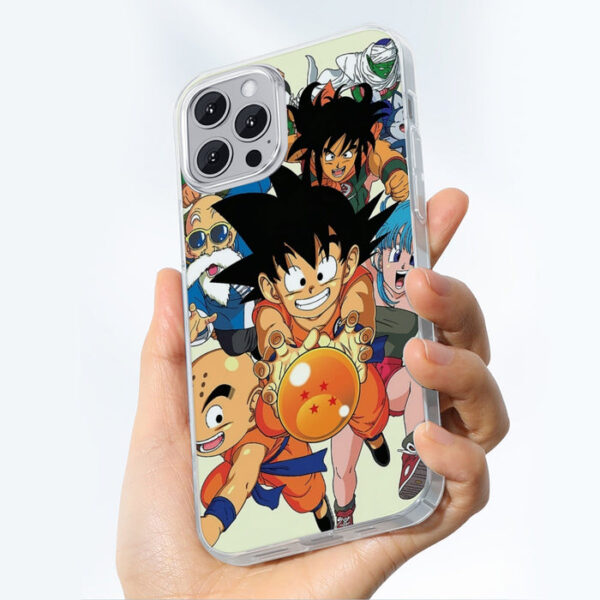 DBZ Kid Goku Master Roshi Bulma Krillin Chasing Dragon Ball Funny iPhone 13 Case