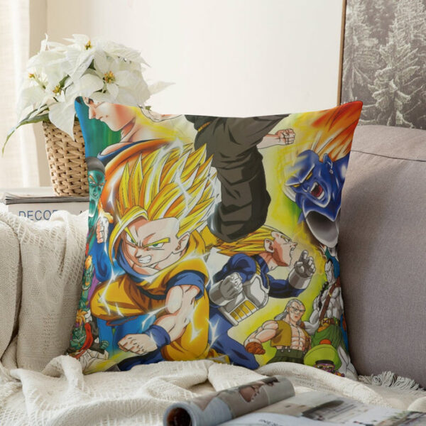 Dragon Ball Gohan Kid Super Saiyan Villain Vibrant Color Design Couch Pillowcase