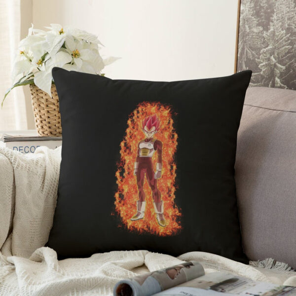 DBZ Vegeta Super Saiyan God Whis Symbol Fire Aura Streetstyle Couch Pillowcase