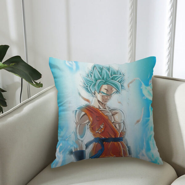 Dragon Ball Serious Super Saiyan Goku 2 Blue Epic Aura Couch Pillowcase