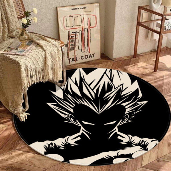 Dragon Ball Z Bad-Ass King Vegeta Graphic round mat