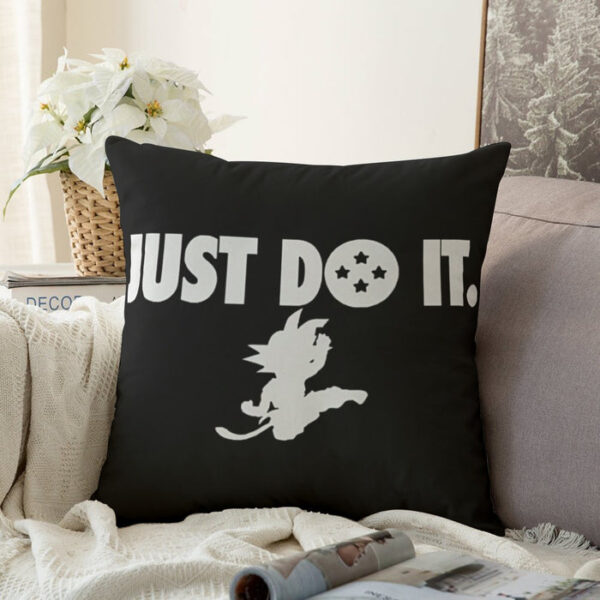 Just Do It Slogan Dragon Ball Kid Goku Dope Black Couch Pillowcase