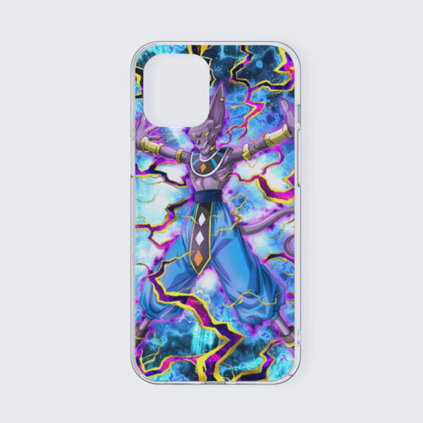 Dragon Ball Super Beerus Destruction God Egyptian Cat Vibrant Design iPhone 13 Case