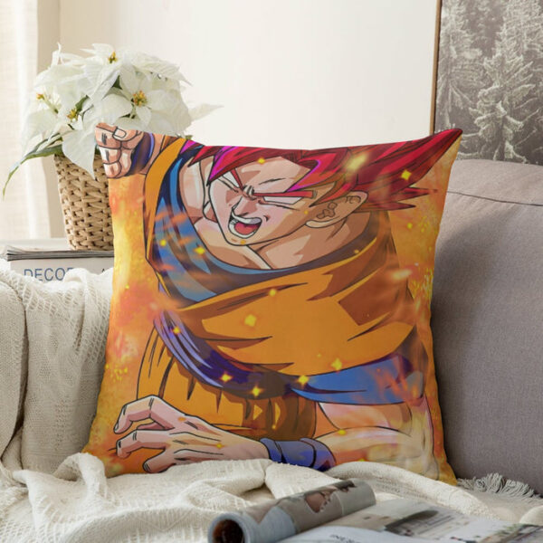 Dragon Ball Super Goku Rage Red Ultra Instinct Dope Couch Pillowcase