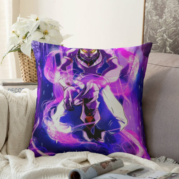 DBZ Mighty Destruction God Beerus Egyptian Cat Sport Design Couch Pillowcase