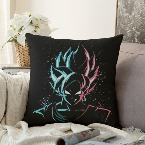 Dragon Ball Super  SSGSS Goku x Black Goku SSJ Rose Couch Pillowcase