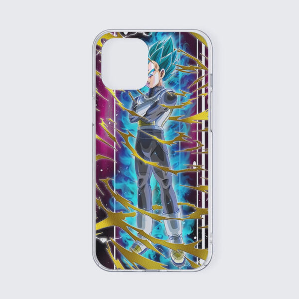 Dragon Ball Vegeta Super Saiyan God Blue SSGSS Aura Power Dope Design iPhone 13 Case