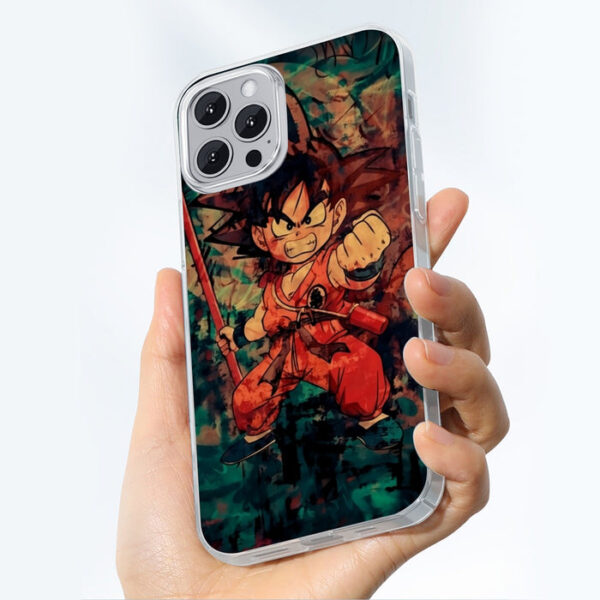 Kid Young Goku Vintage Tie Dye Painting Stylish DBZ 3D iPhone 13 Case