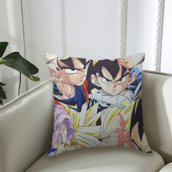 Dragon Ball Goku Vegeta Trunks Gohan Super Saiyan Cool Trending Design Couch Pillowcase