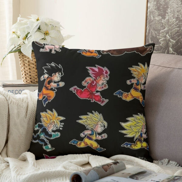 Dragon Ball Anime Son Goku All Form Transformation Couch Pillowcase