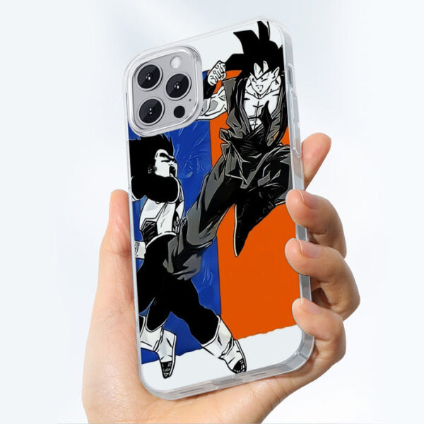 Red Goku And Blue Vegeta Fight Dragon Ball Z iPhone 13 Case