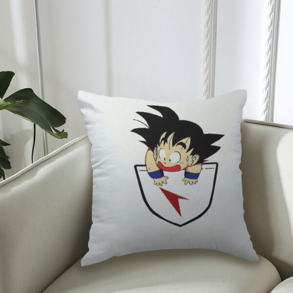 Dragon Ball Kid Goku Coming Out Of Pocket Couch Pillowcase