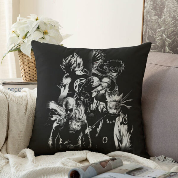 DBZ Goku Naruto Saitama Luffy Natsu Ichigo Dope Anime Couch Pillowcase