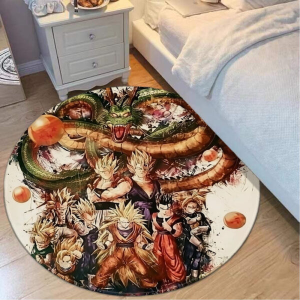 Dragon Ball  Ultimate Shenron x Saiyans round mat