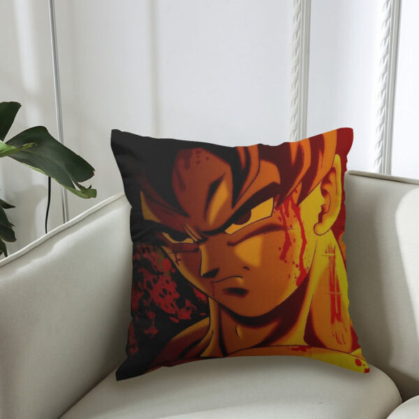 Dragon Ball Z Pissed Serious Son Goku Dope Orange Couch Pillowcase