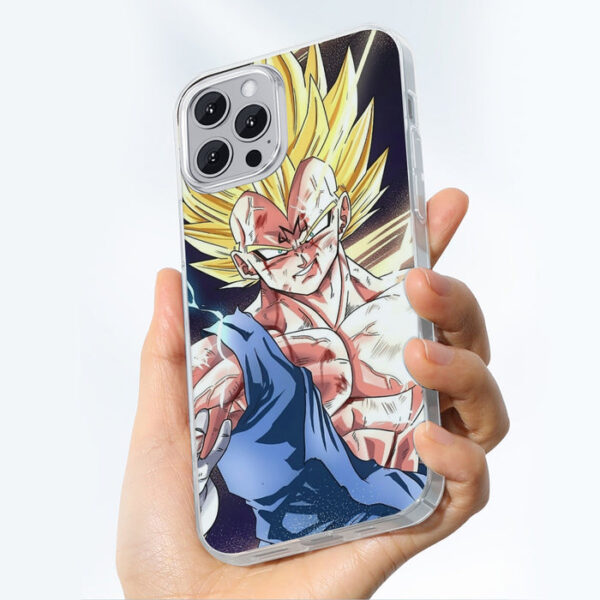 DBZ Majin Vegeta Saiyan Prince Fight Injure Manga Style Trending iPhone 13 Case