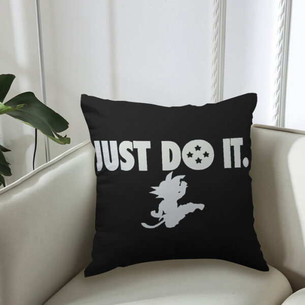 Just Do It Slogan Dragon Ball Kid Goku Dope Black Couch Pillowcase