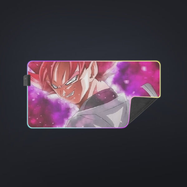 Dragon Ball Super Black Goku Rose Impaled Trunks Sword cool LED Mouse Pad