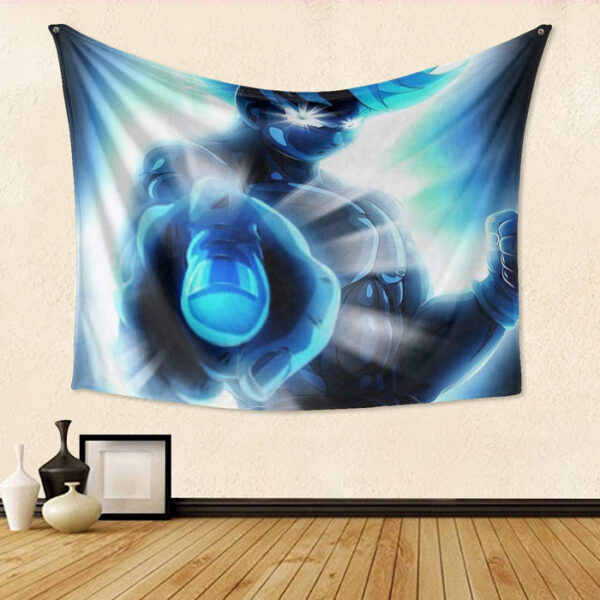 Dragon Ball Super Blue Son Goku Epic Ultra Instinct Tapestry