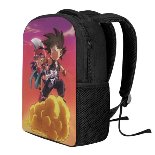 Kid Goku & Chichi Flying on Golden Cloud 3D Backpack