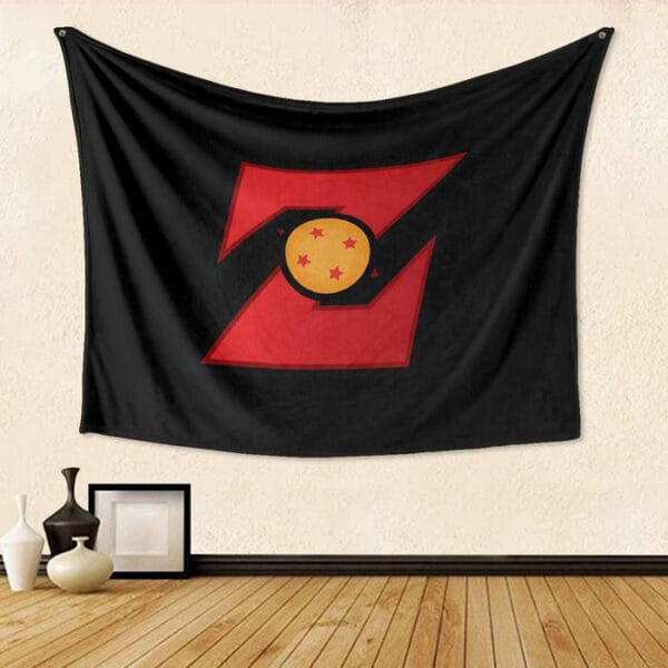 Dragon Ball Z Logo Four Star Dragon Ball Cool Design Tapestry