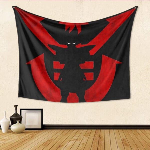 Dragon Ball Z Vegeta Shadow Cool Red Vegeta Symbol Tapestry