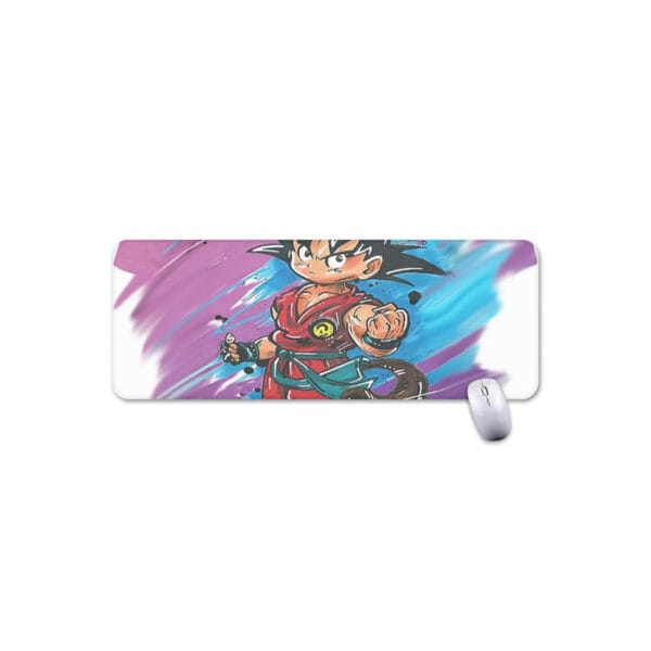 Dragon Ball Z  Kid Goku Graffiti Painting Mouse Pad