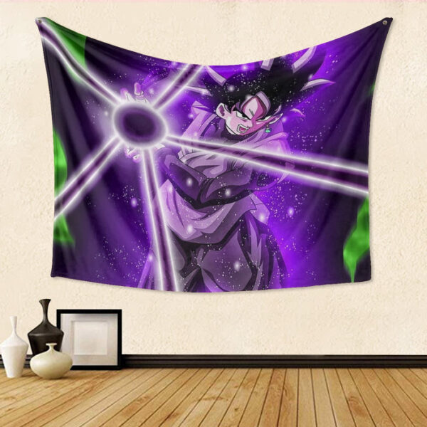 DBZ Goku Black Zamasu Power Ball Attack Cool Design Streetwear Tapestry