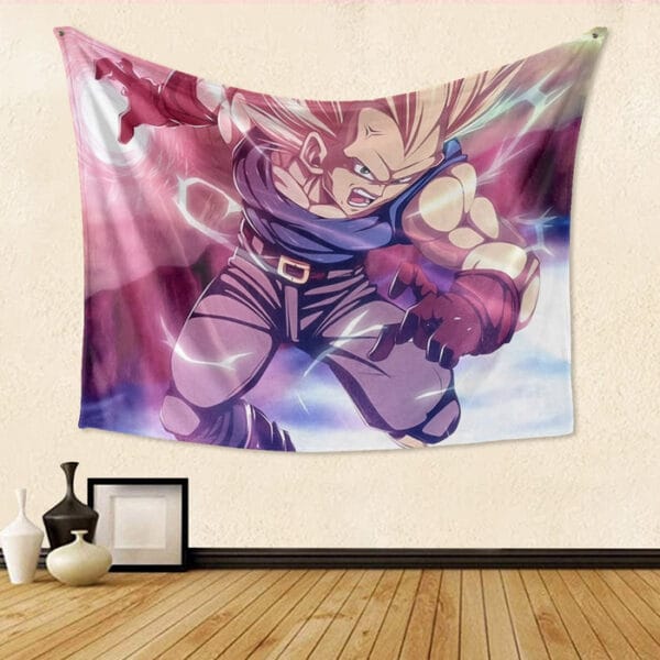 Dragon Ball Trunks SSJ3 Fan Artwork Full Print Style Tapestry